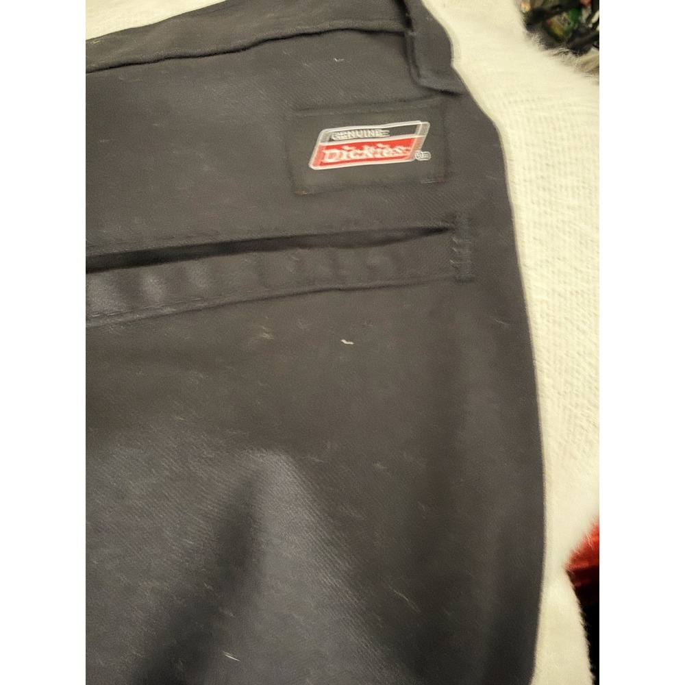 Dickies Cargo Work Pants Mens 44x32 Black Loose Fit Multi-Pocket - Picture 3 of 4